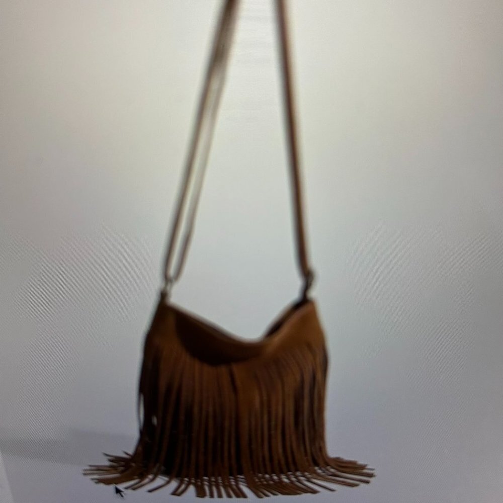 NEW Vintage Tassel Bohemian Crossbody/Shoulder Bag Purse Brown SKU 155